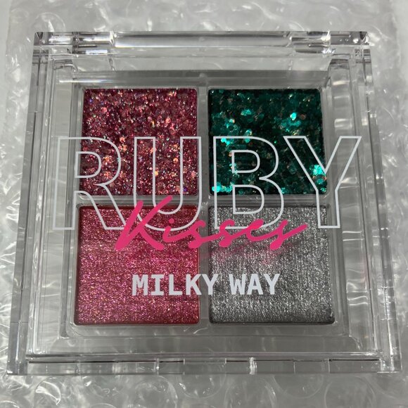 Ruby Kiss Glitter Gem Eye Shadow Palette #GGP04 Milkway Eyeshadow Palette - Picture 5 of 9